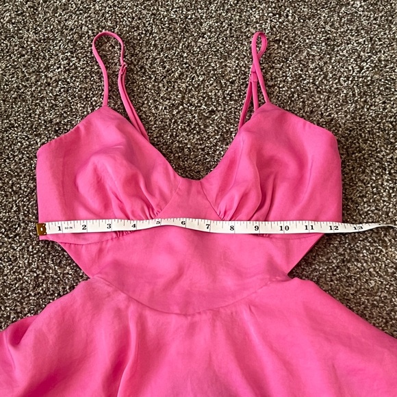 STEPS New York Pink Tiered Ruffle Romper Dress Size Small - Picture 8 of 13